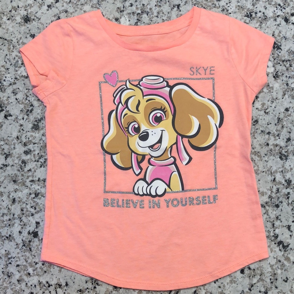 Jumping beans paw patrol skye shirt believe in yourself